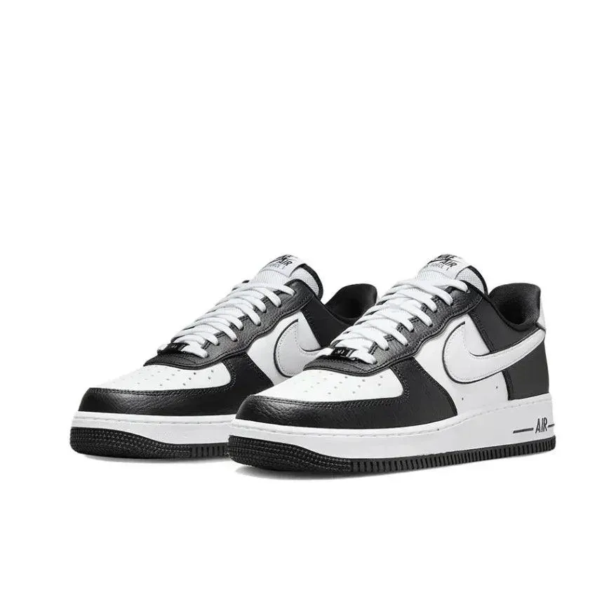 Nike Air Force 1 Comfortable and versatile non-slip wear-resistant Black Knight low-top board shoes black