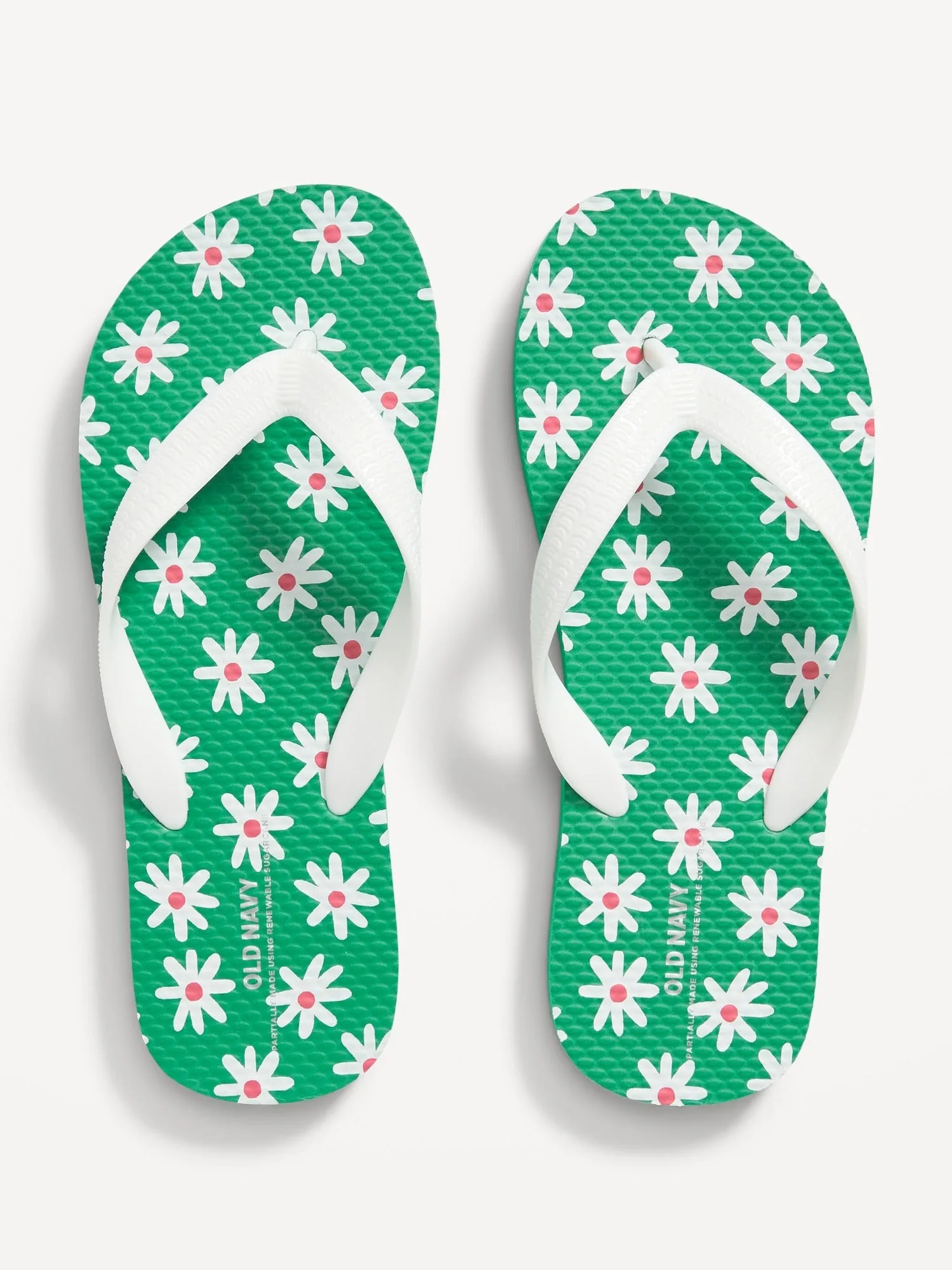 Printed Flip-Flop Sandals for Girls (Partially Plant-Based)