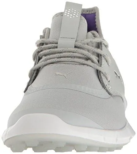 PUMA Women's Ignite Spikeless Sport WMNS Golf Shoe, Gray Violet Silver-Royal Purple, 7 Medium US