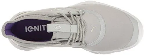 PUMA Women's Ignite Spikeless Sport WMNS Golf Shoe, Gray Violet Silver-Royal Purple, 7 Medium US