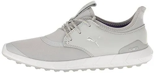 PUMA Women's Ignite Spikeless Sport WMNS Golf Shoe, Gray Violet Silver-Royal Purple, 7 Medium US