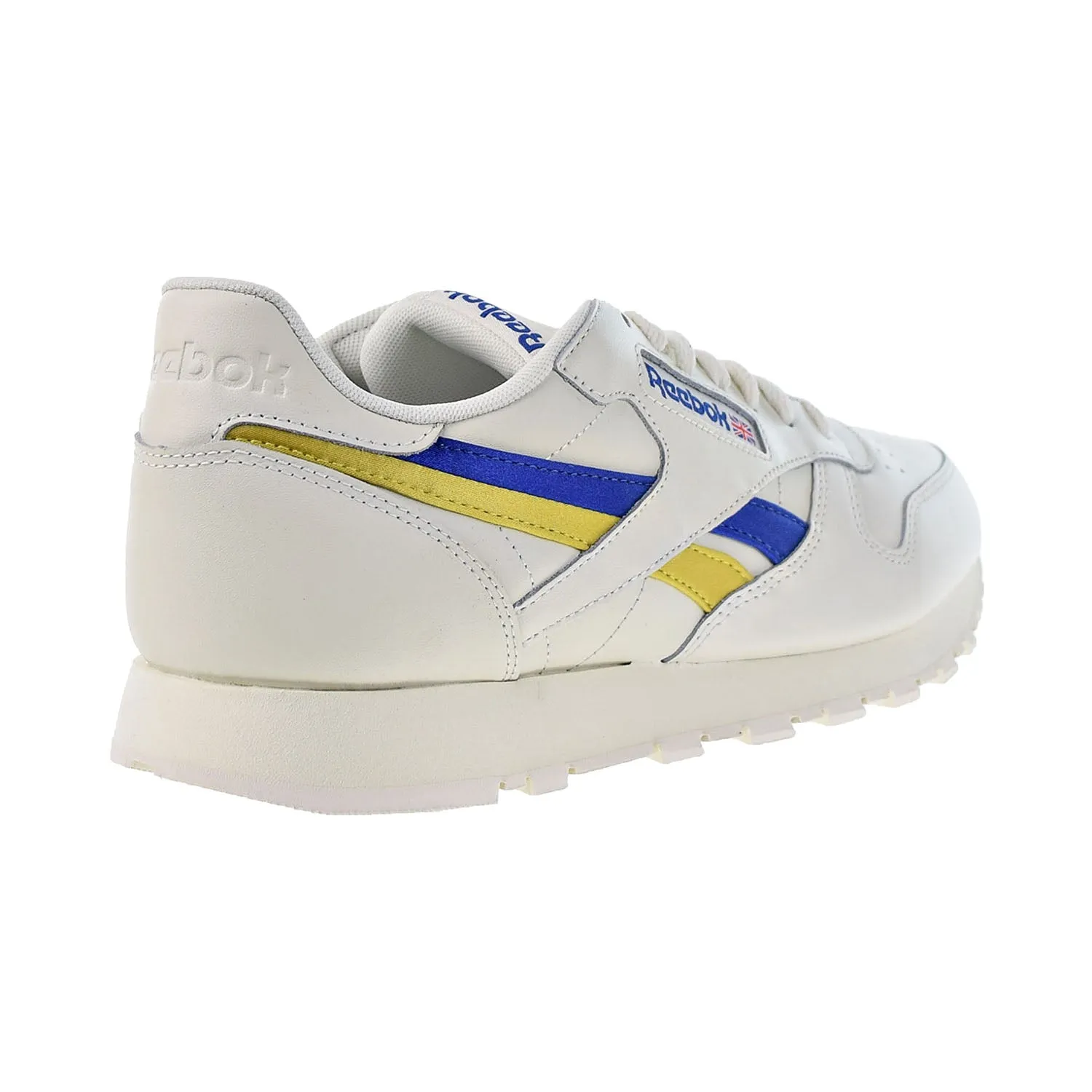 Reebok Classic Leather Men's Shoes Chalk-Deep Cobalt-Utility Yellow