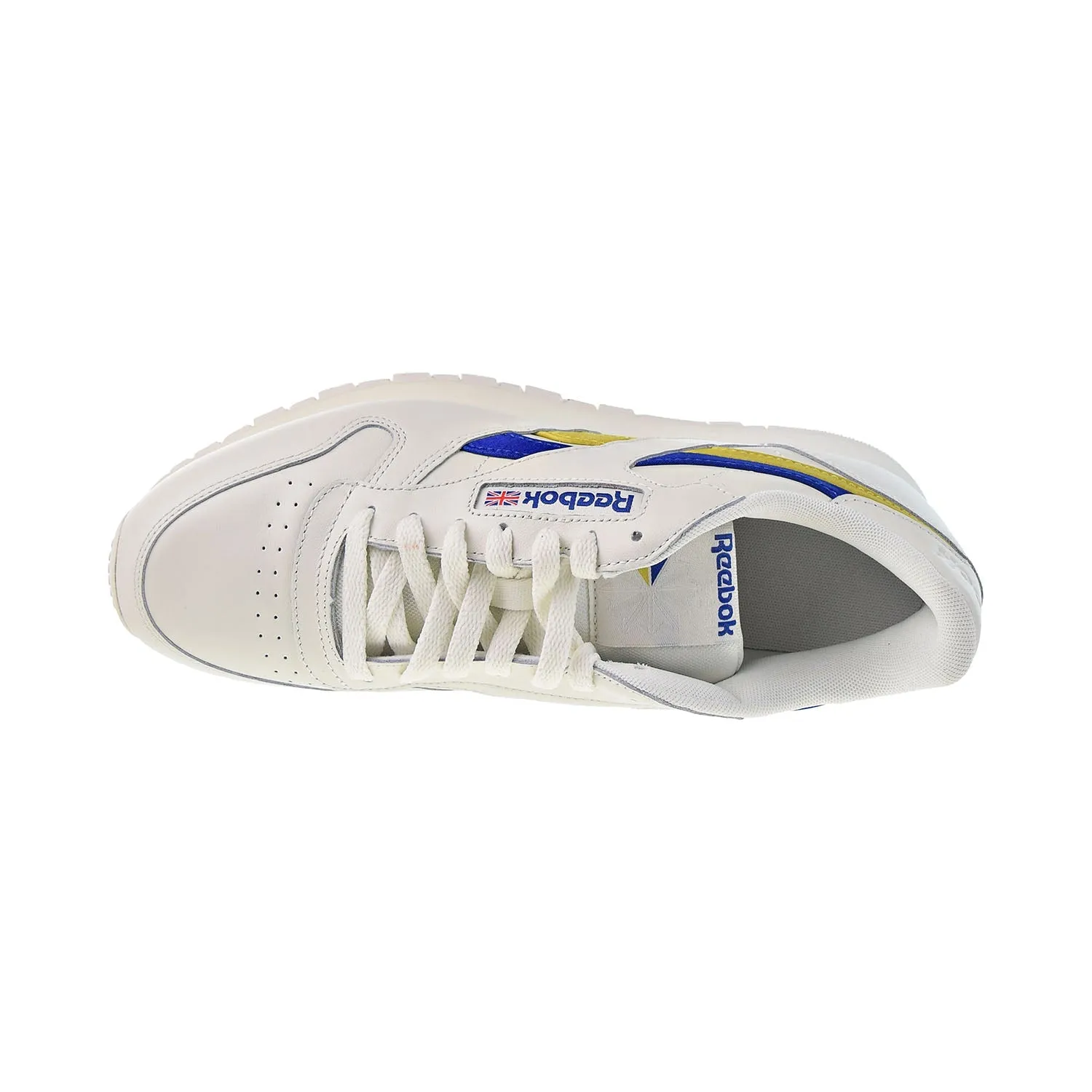 Reebok Classic Leather Men's Shoes Chalk-Deep Cobalt-Utility Yellow