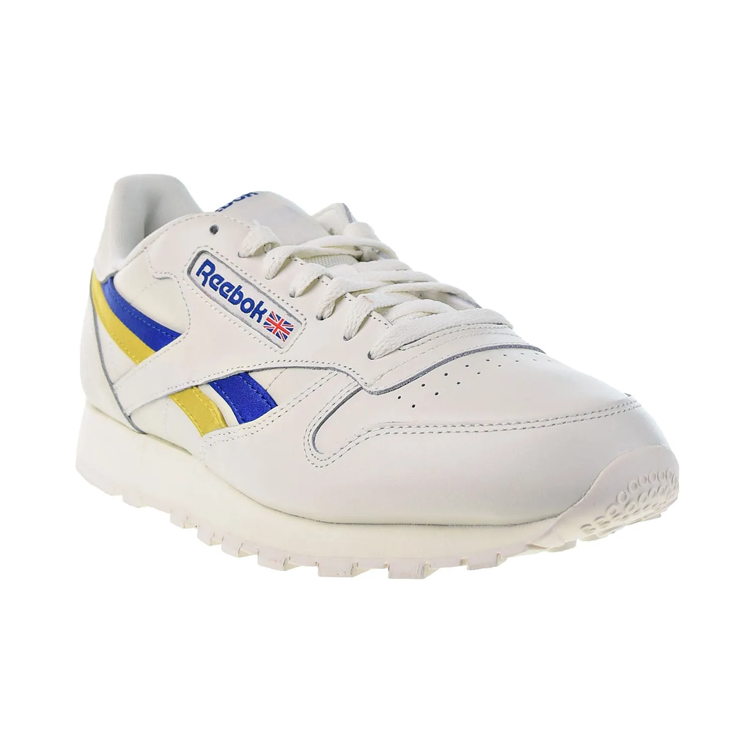 Reebok Classic Leather Men's Shoes Chalk-Deep Cobalt-Utility Yellow