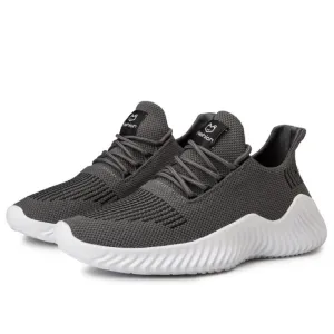 Sneakers Men's Outdoor Road Shoes Breathable Lightweight Non-Slip - Grey Size US11 = US46