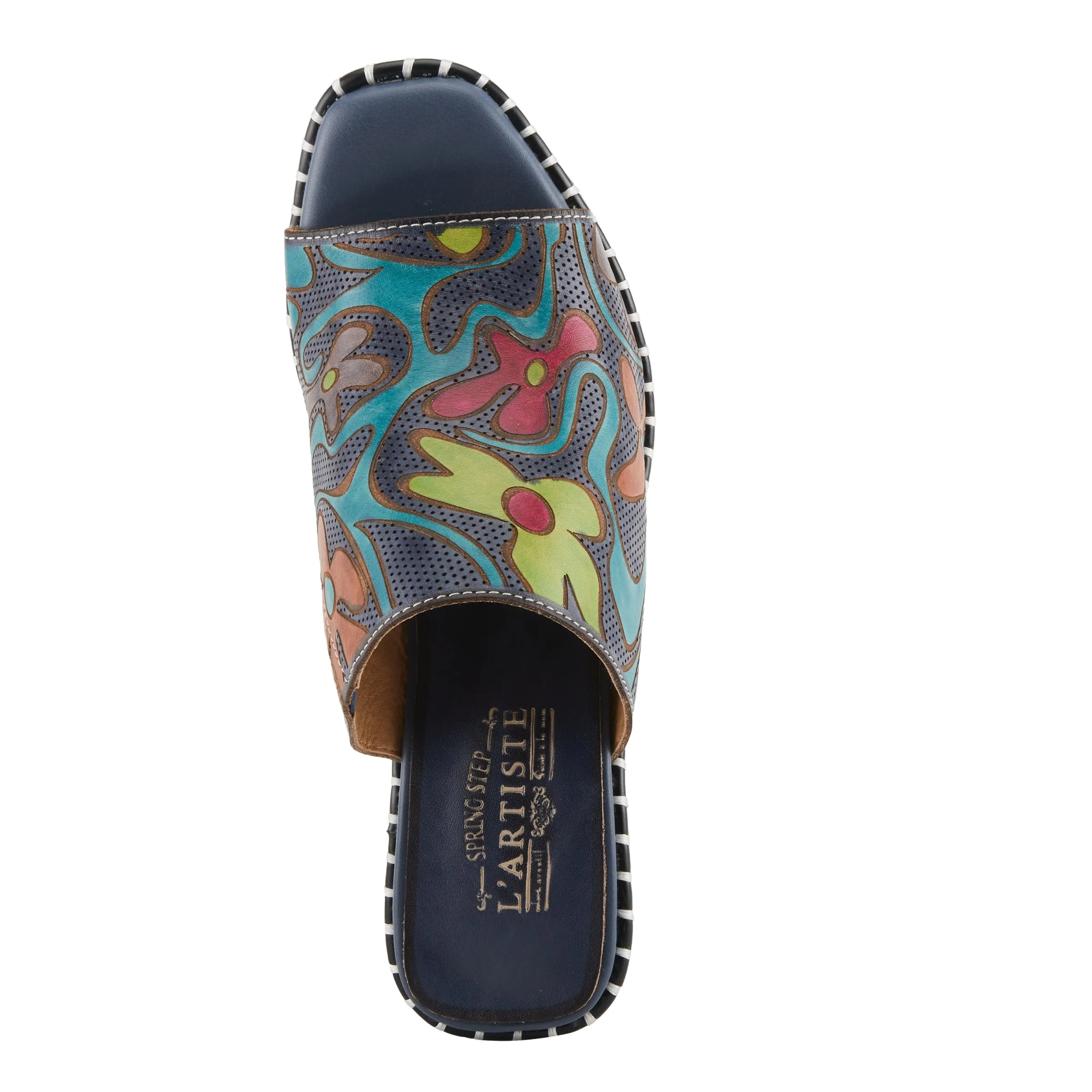 Spring Step Shoes L'Artiste Colossal Women's Hand Painted Floral Sandals
