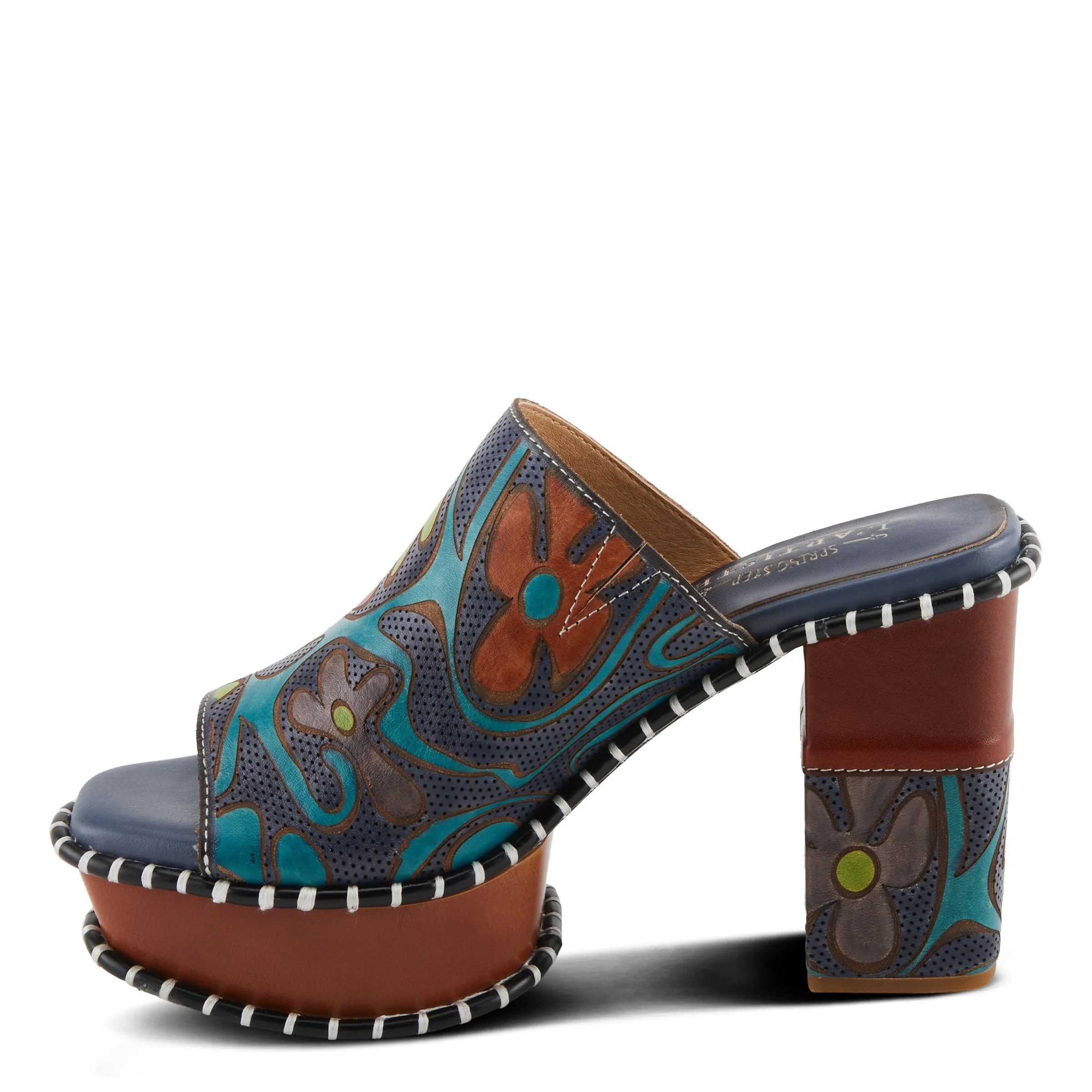 Spring Step Shoes L'Artiste Colossal Women's Hand Painted Floral Sandals