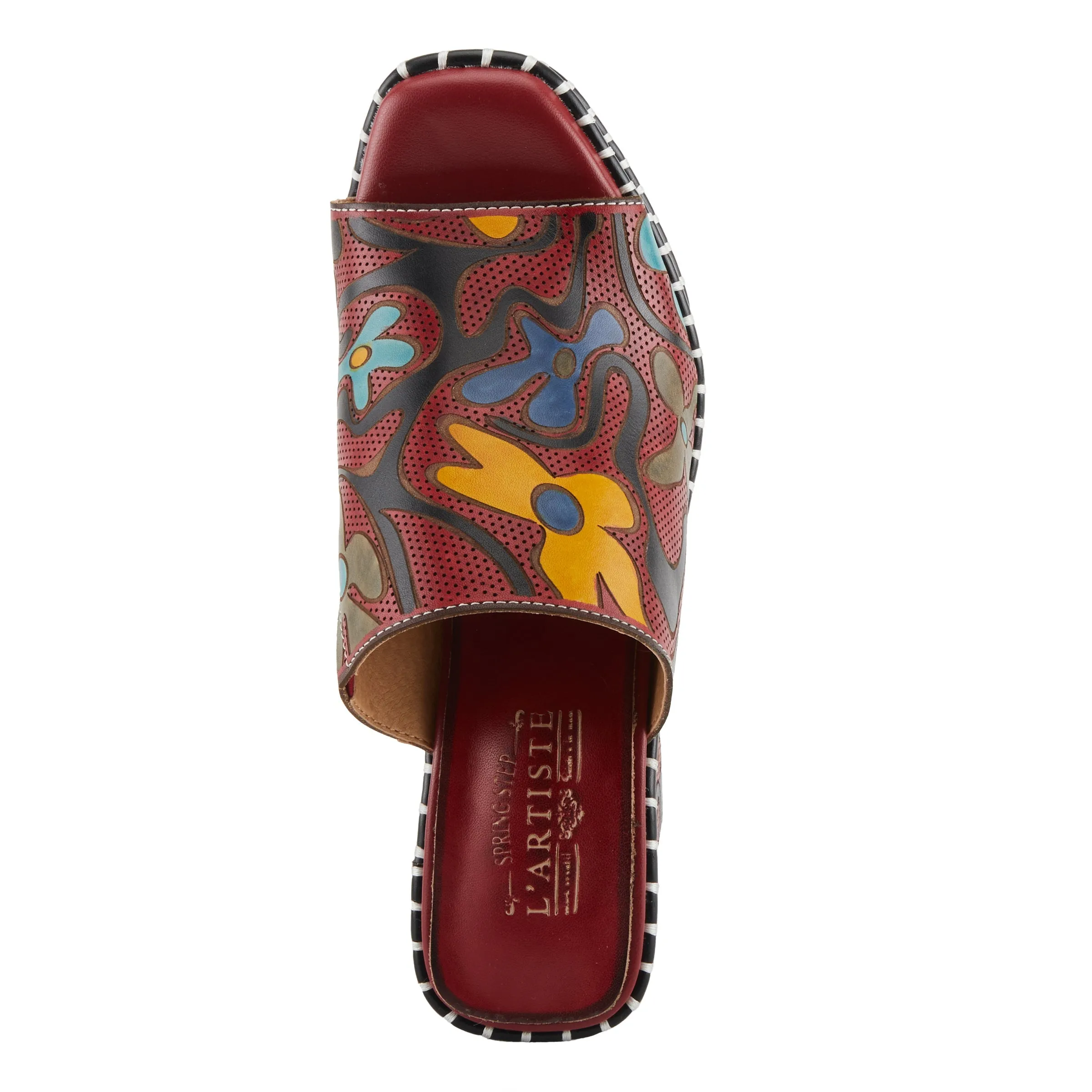 Spring Step Shoes L'Artiste Colossal Women's Hand Painted Floral Sandals
