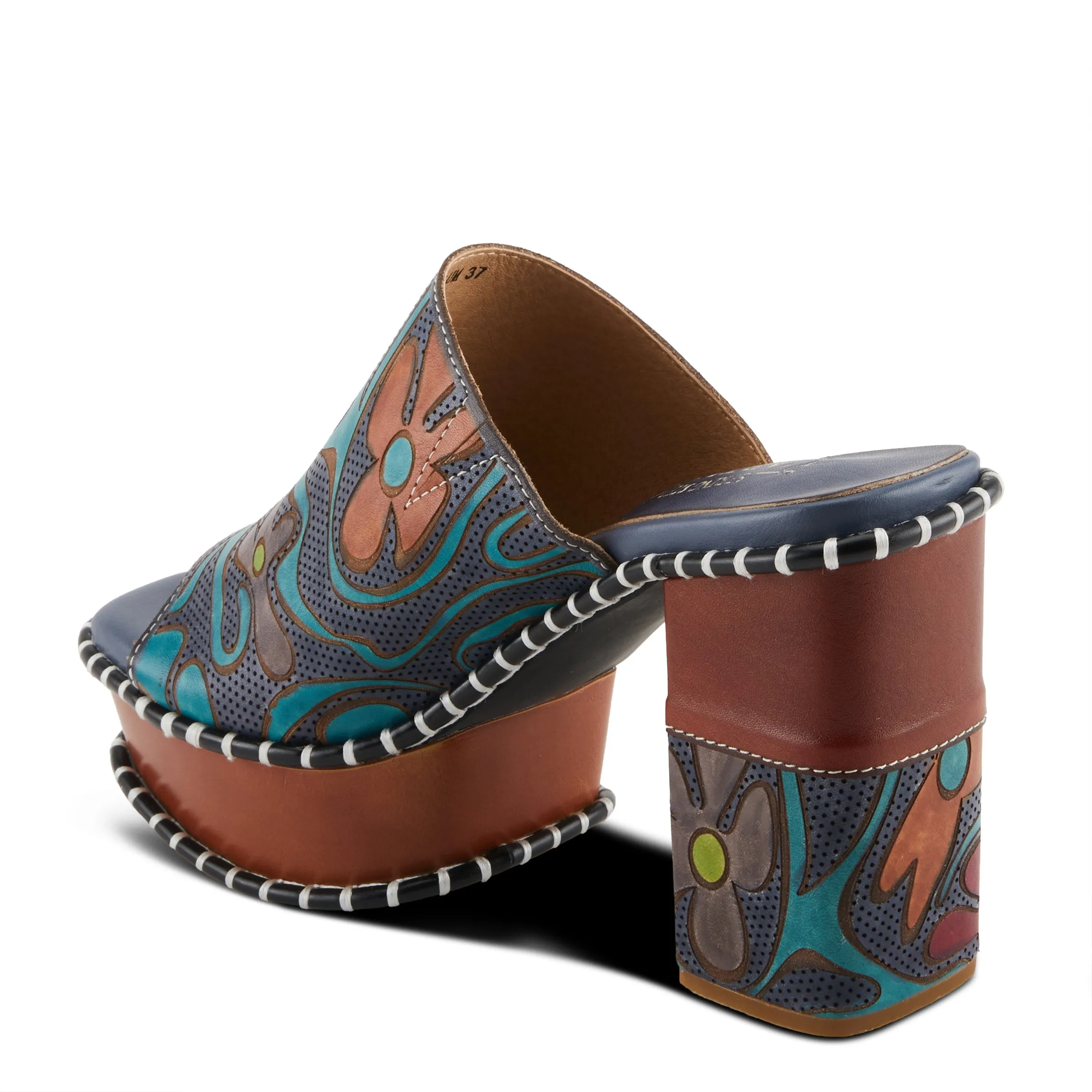 Spring Step Shoes L'Artiste Colossal Women's Hand Painted Floral Sandals